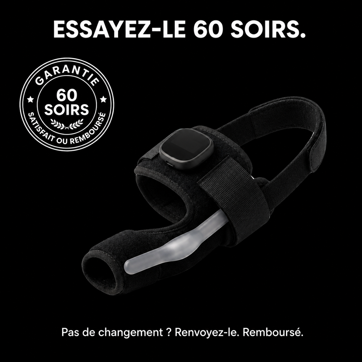 Il tient votre orteil. Et il rééduque le muscle qui doit le tenir.
