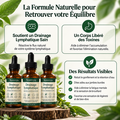 Drainage lymphatique Norevyia — Gouttes naturelles