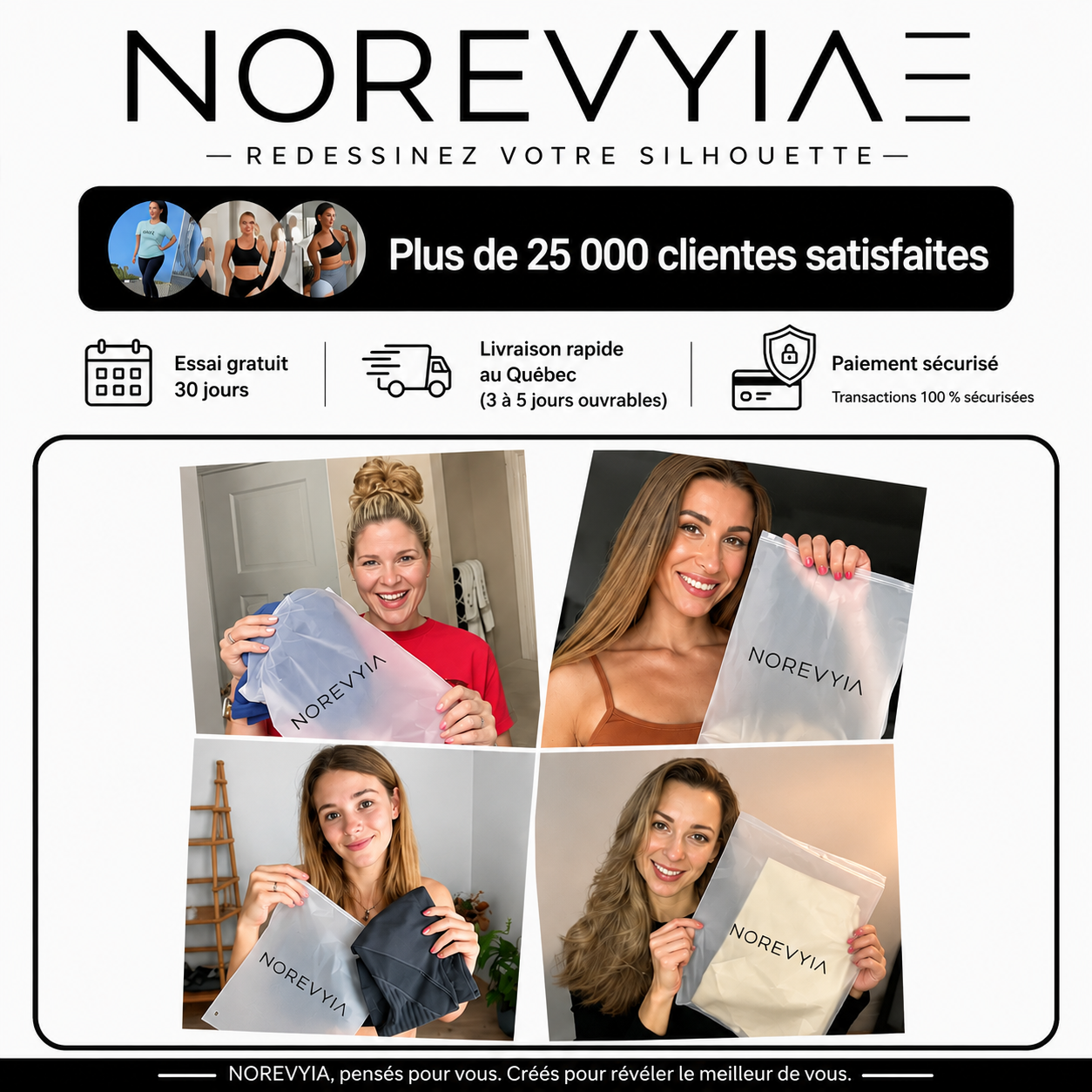 Legging Sculptant 3D NOREVYIA™ – Redessinez votre silhouette sans effort, avec poches