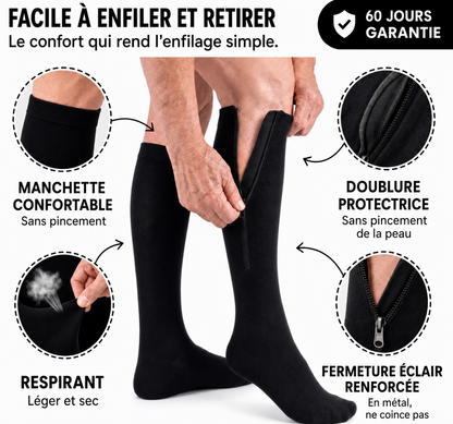 Bas de compression zippés NOREVYIA™