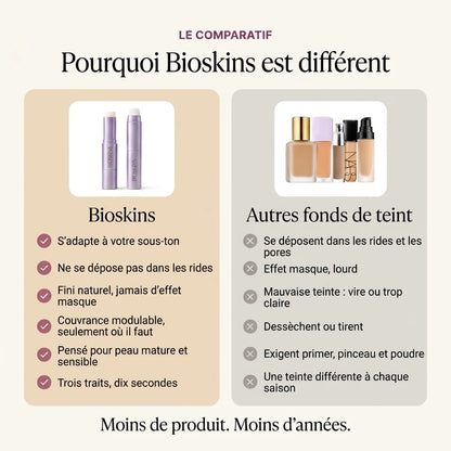 BioSkin™ Stick Teint Adaptatif 2-en-1 — Teint Unifié & Fini Naturel by Norevyia™